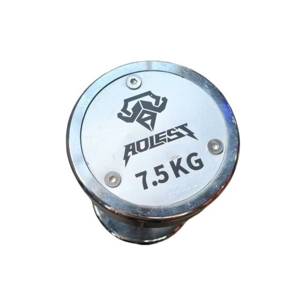 Polished chrome dumbbell