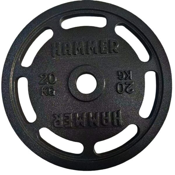 Cast-iron 7-hole grip Olympic weight plate