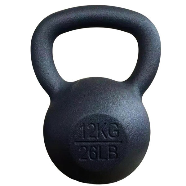 Cast-iron painted kettlebell