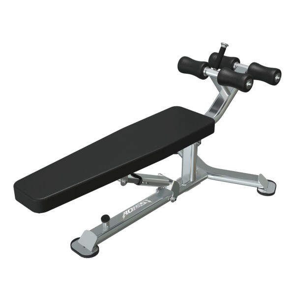 Adjustable decline abdominal bench with foot holders, model ALBRR-009