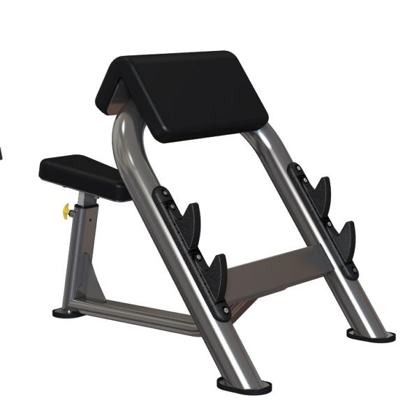Chrome preacher curl bench, model RR-013