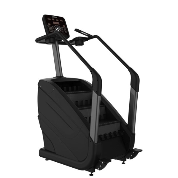 Commercial stair climber with continuous rotating steps and LED console, model ALST-P1018