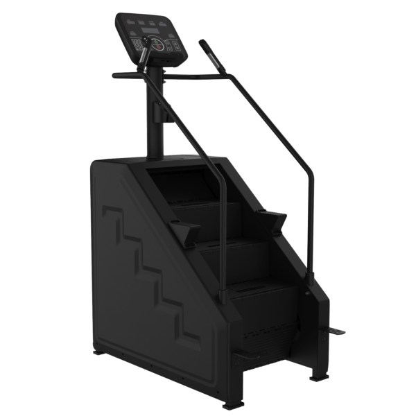 Commercial stepmill with embossed staircase side panel and touchscreen console, model ALST-SL70