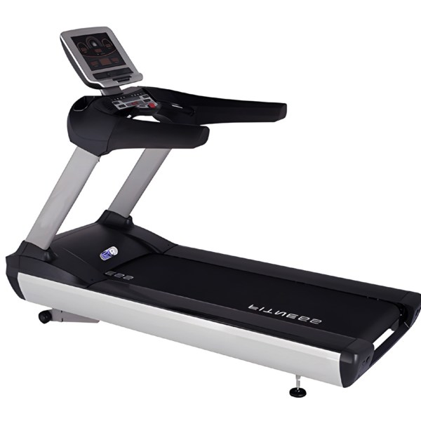 Commercial AC-motor treadmill with high-clearance handrails, model ALST-T4