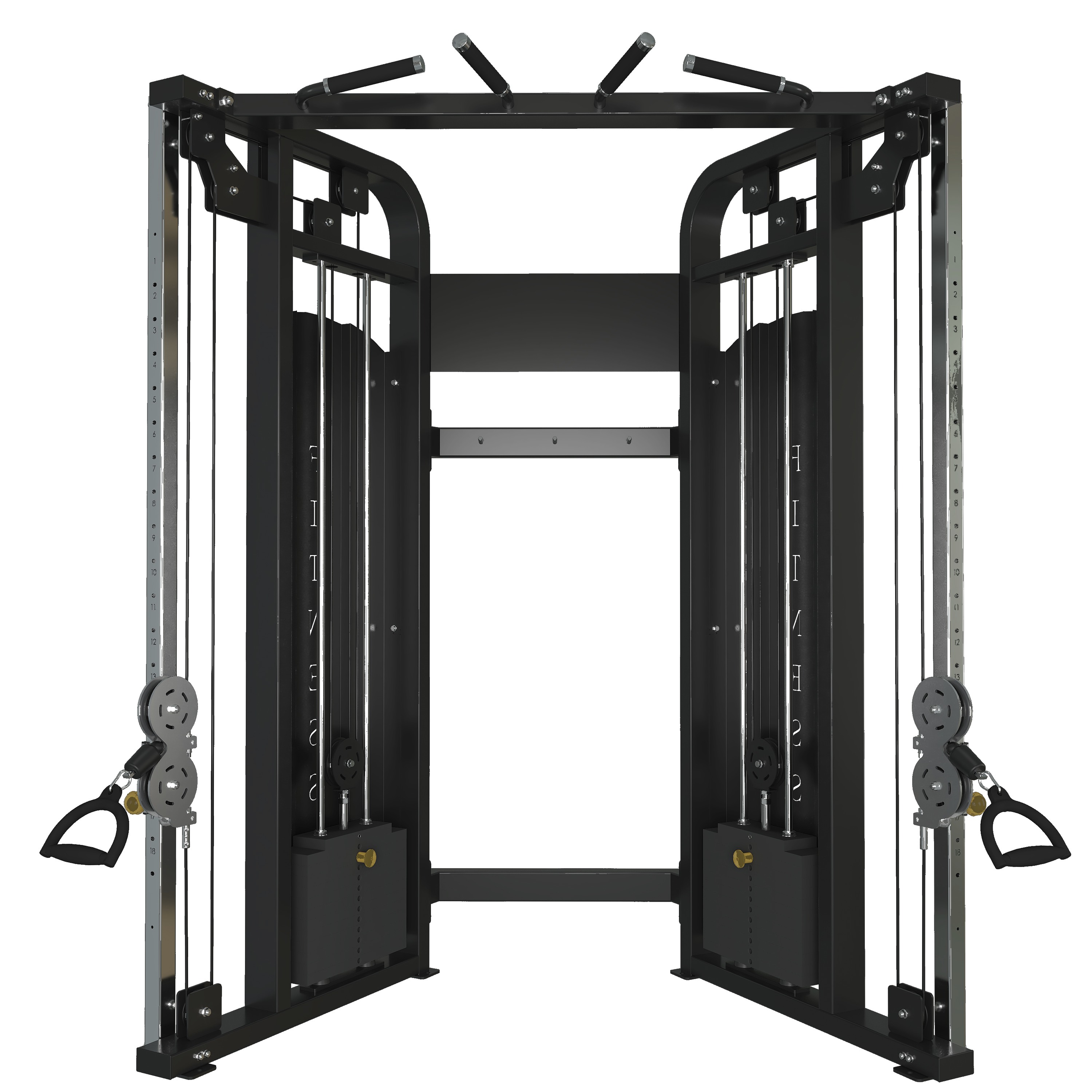 Compact Dual Adjustable Pulley, commercial strength machine