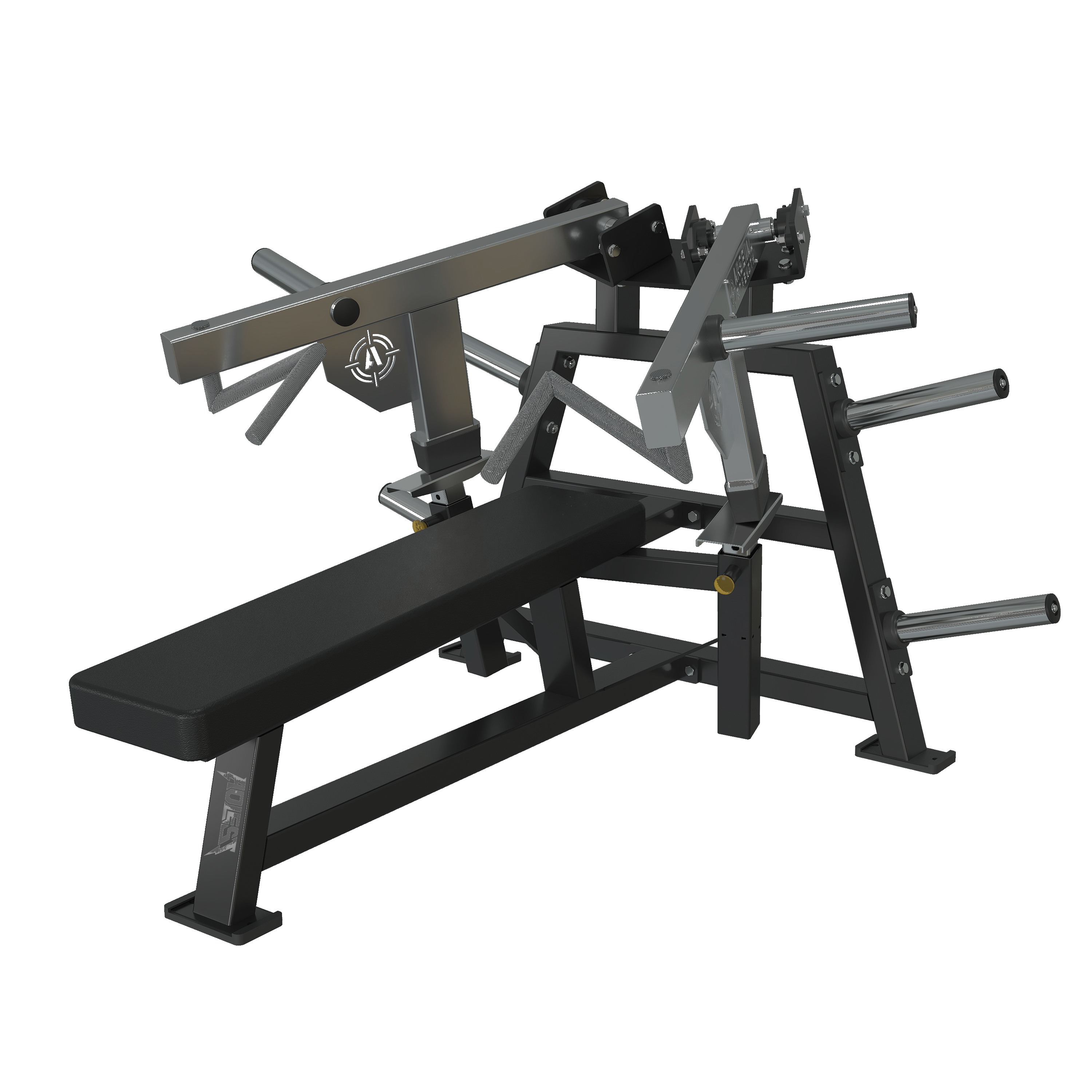 Flat Bench Press, commercial strength machine