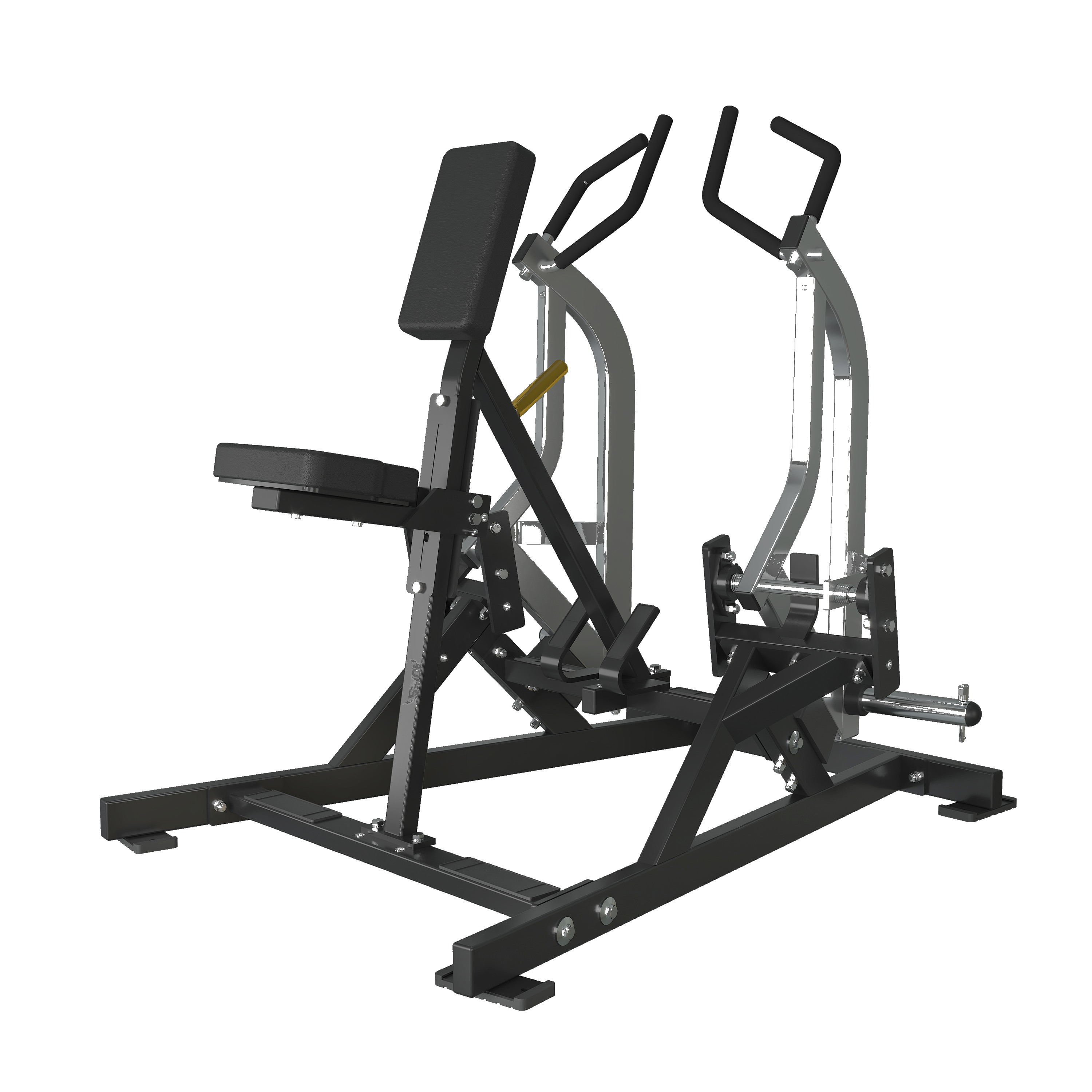 Iso-Lateral Chest-Supported Row, commercial strength machine