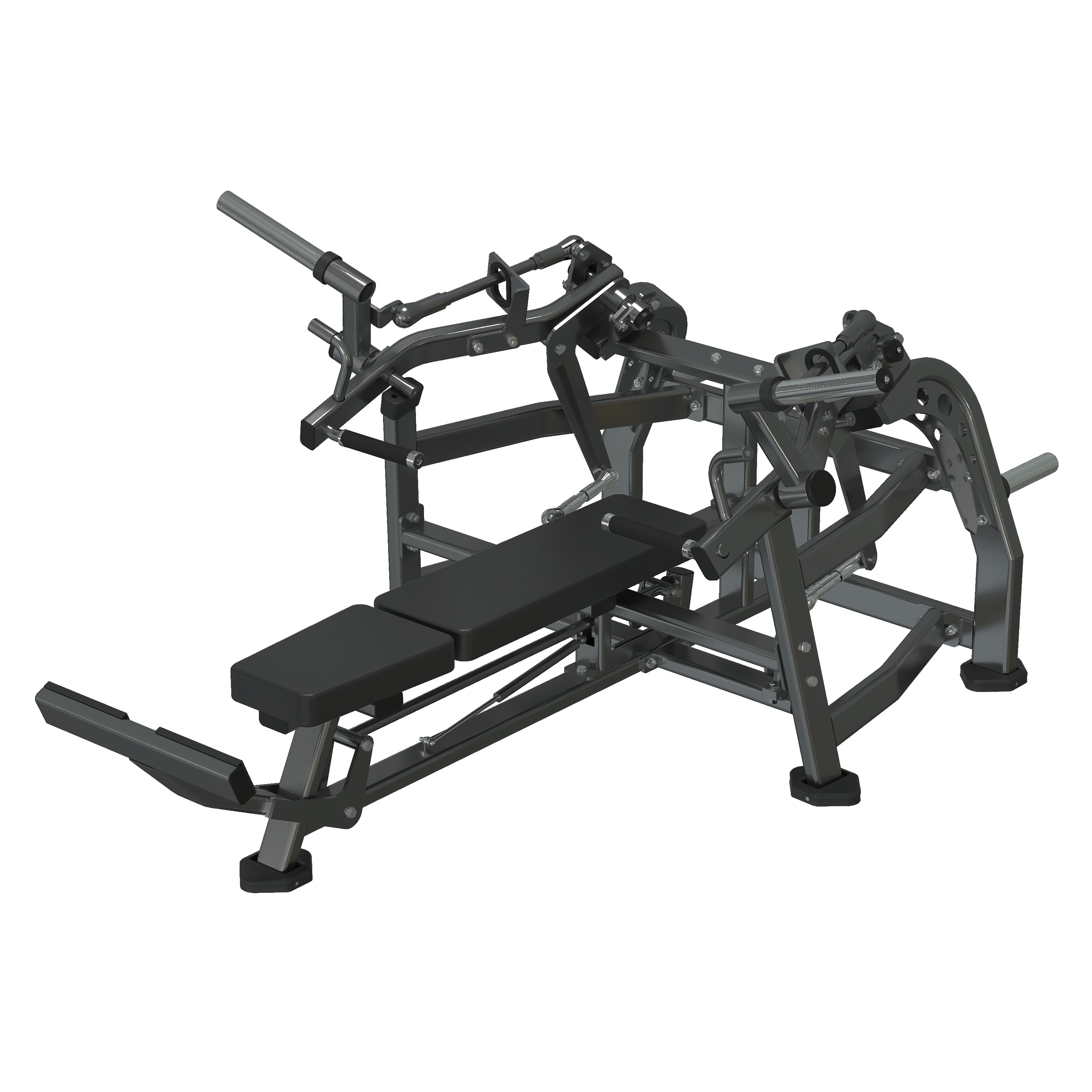 Iso-Lateral Flat Bench Press, commercial strength machine