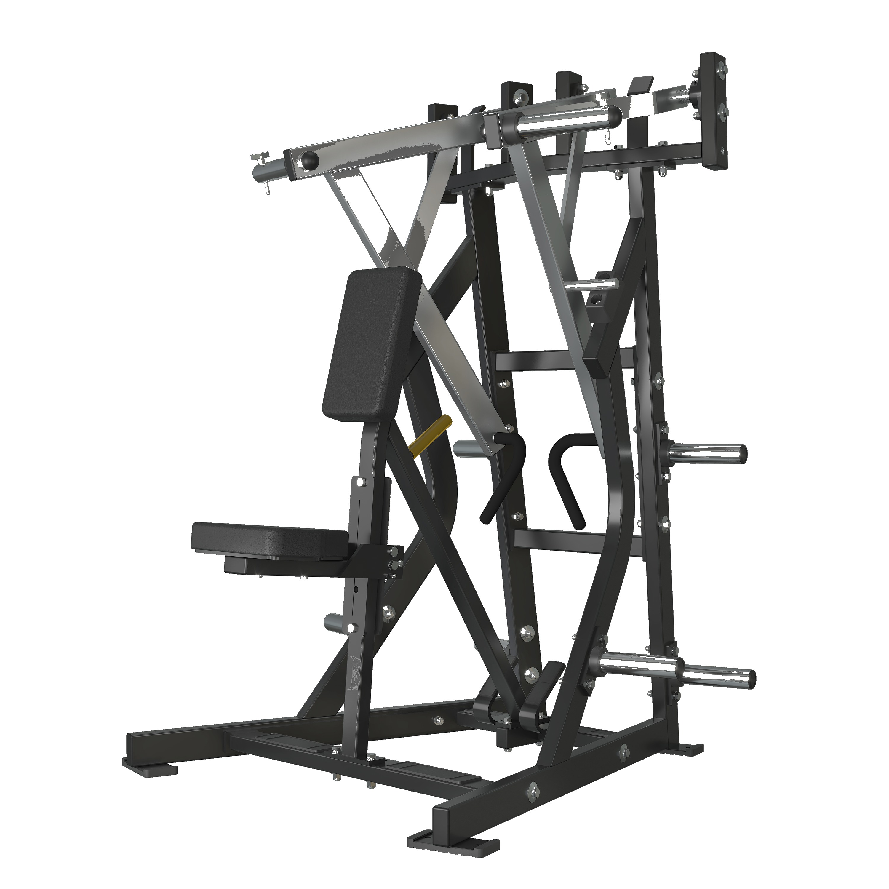 Iso-Lateral Seated Low Row, commercial strength machine