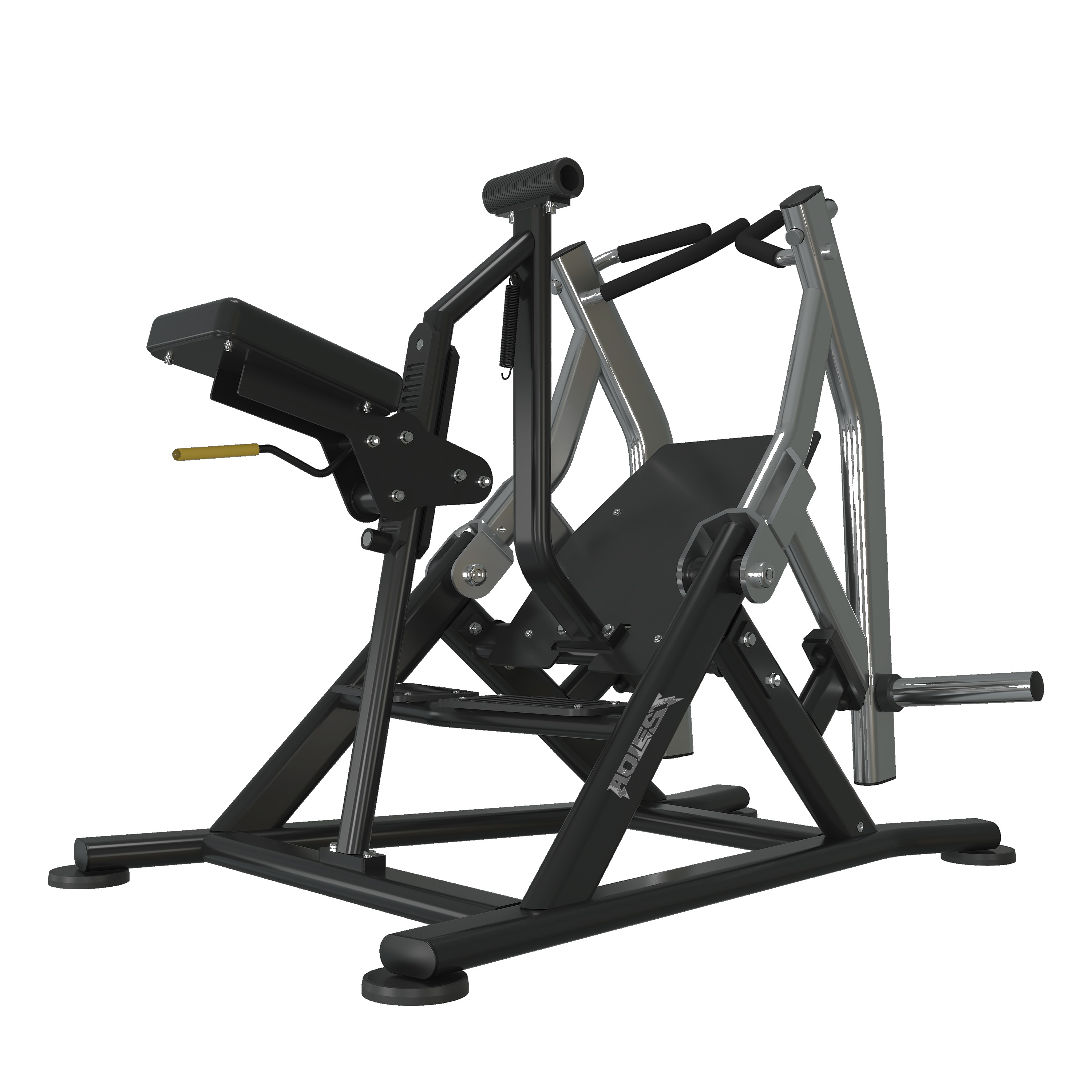 Iso-Lateral Seated Row, commercial strength machine