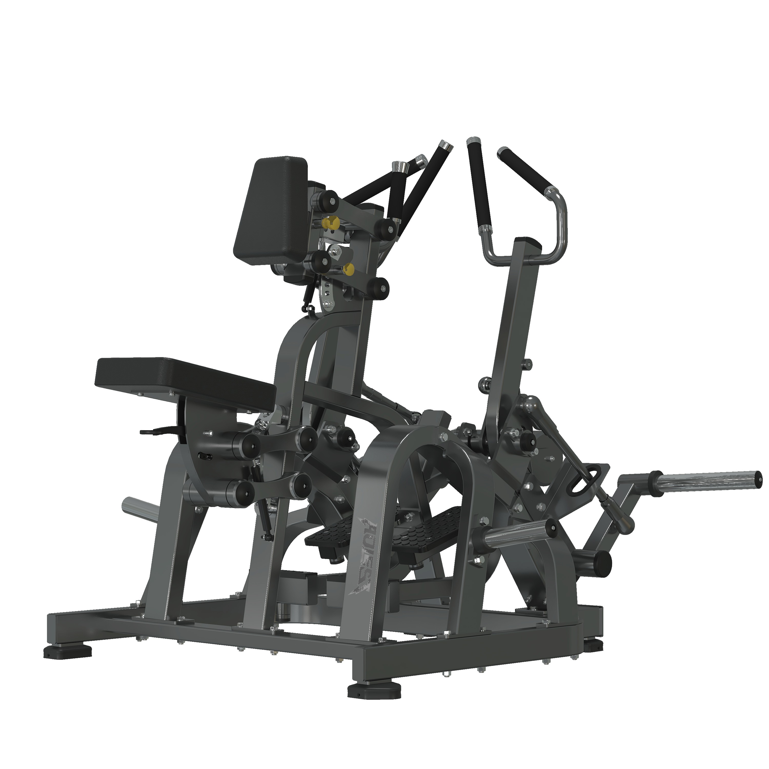 Plate-Loaded Chest-Supported Row, commercial strength machine