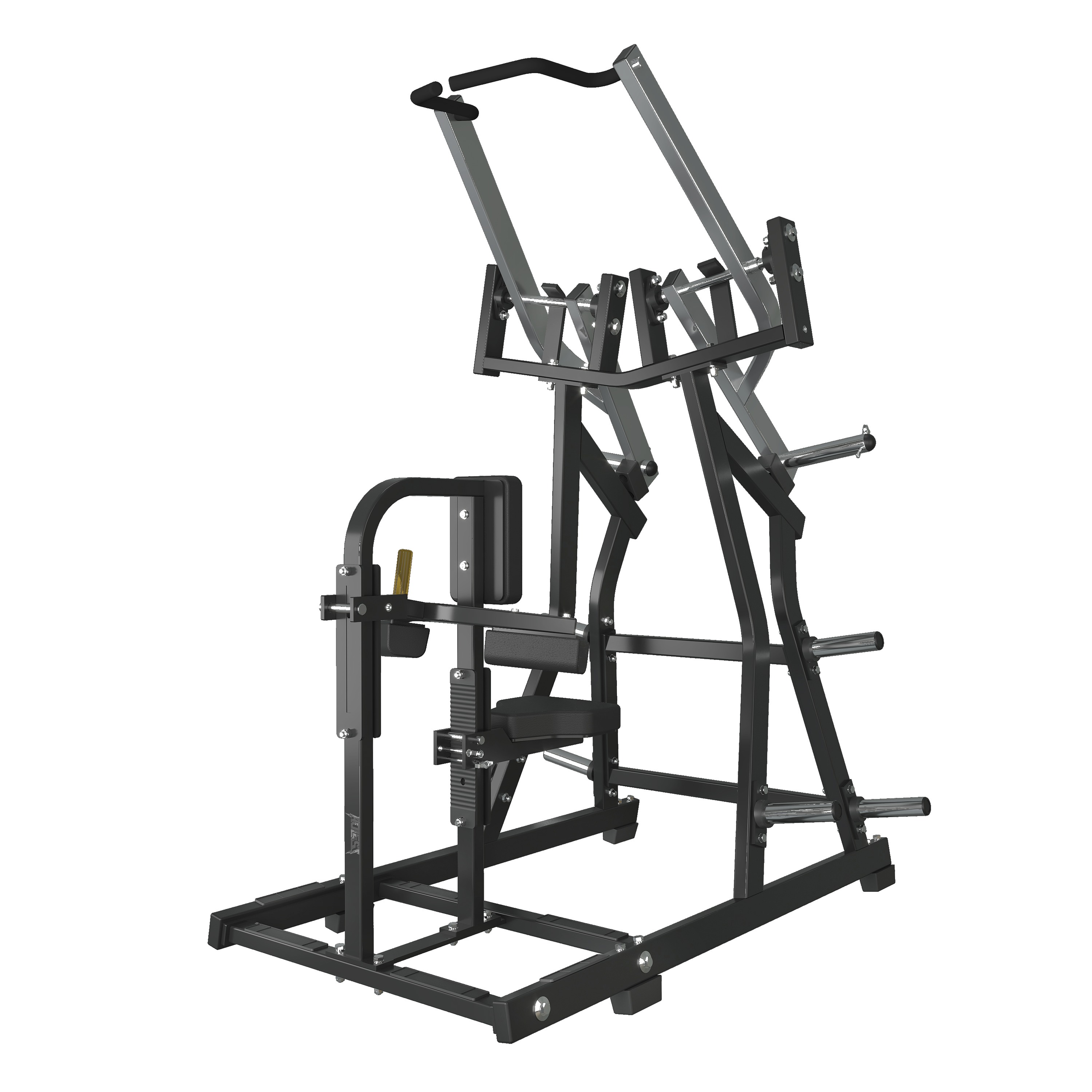 Plate-Loaded Front Pulldown, commercial strength machine
