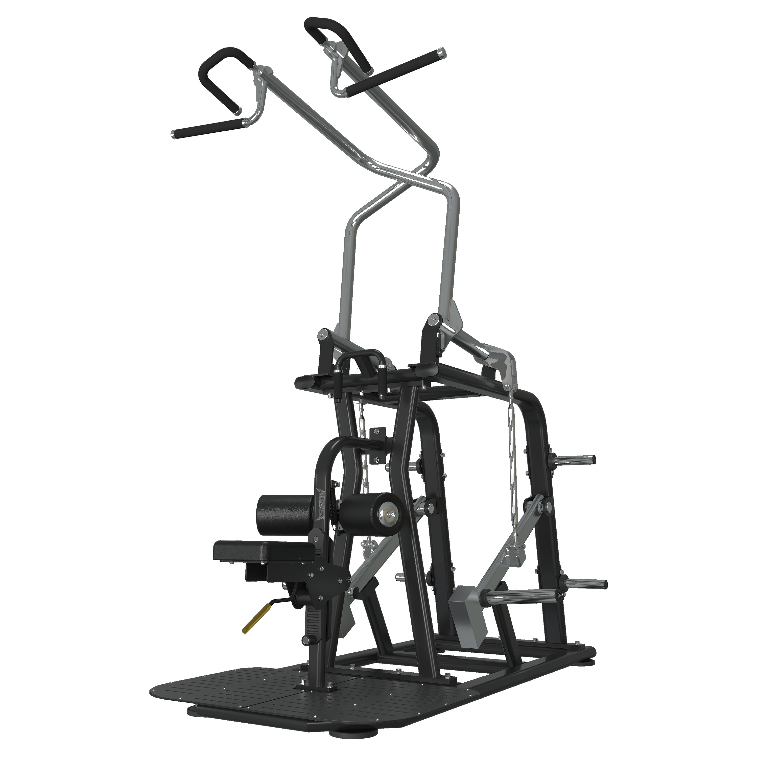 Plate-Loaded Lat Pulldown, commercial strength machine
