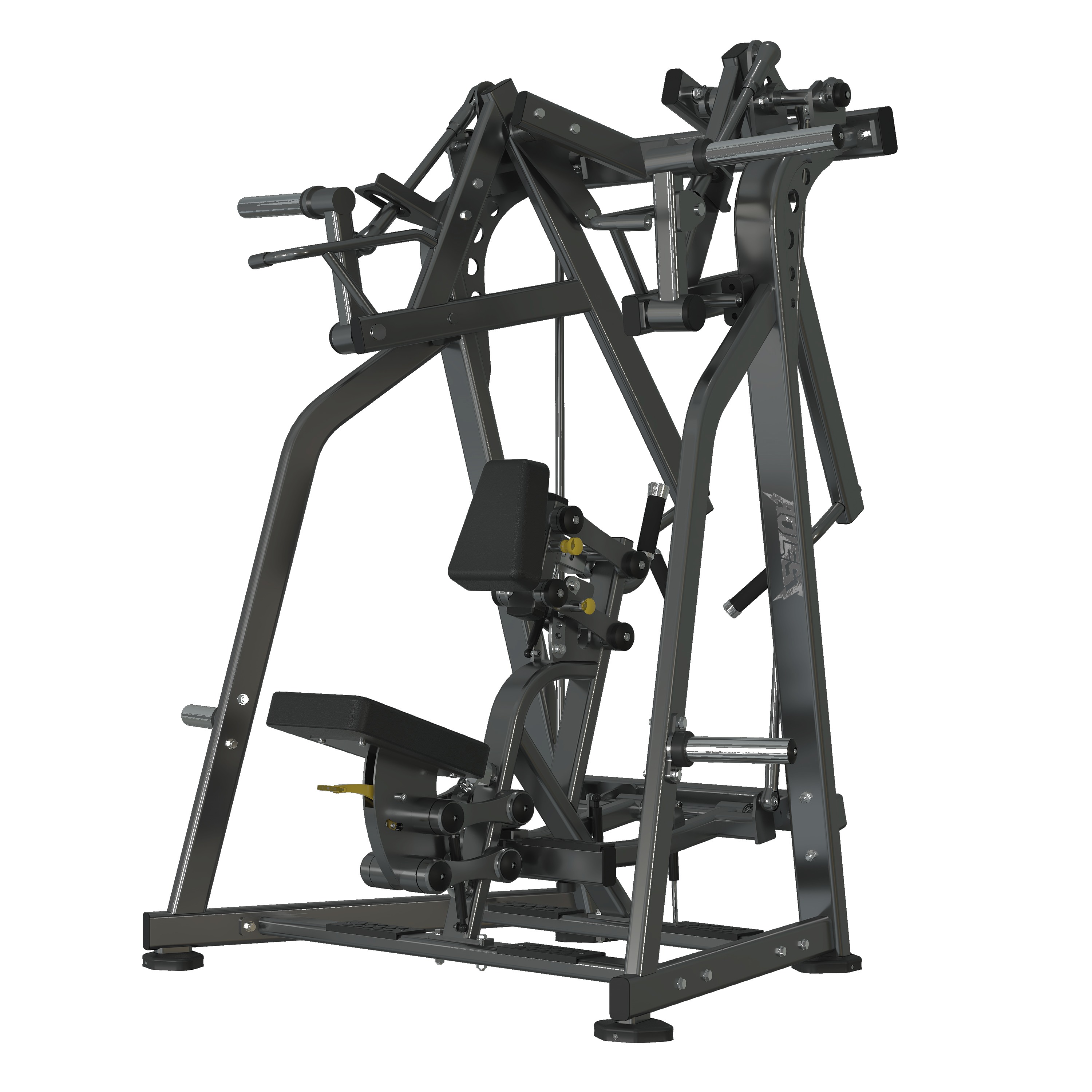 Plate-Loaded Low Row, commercial strength machine