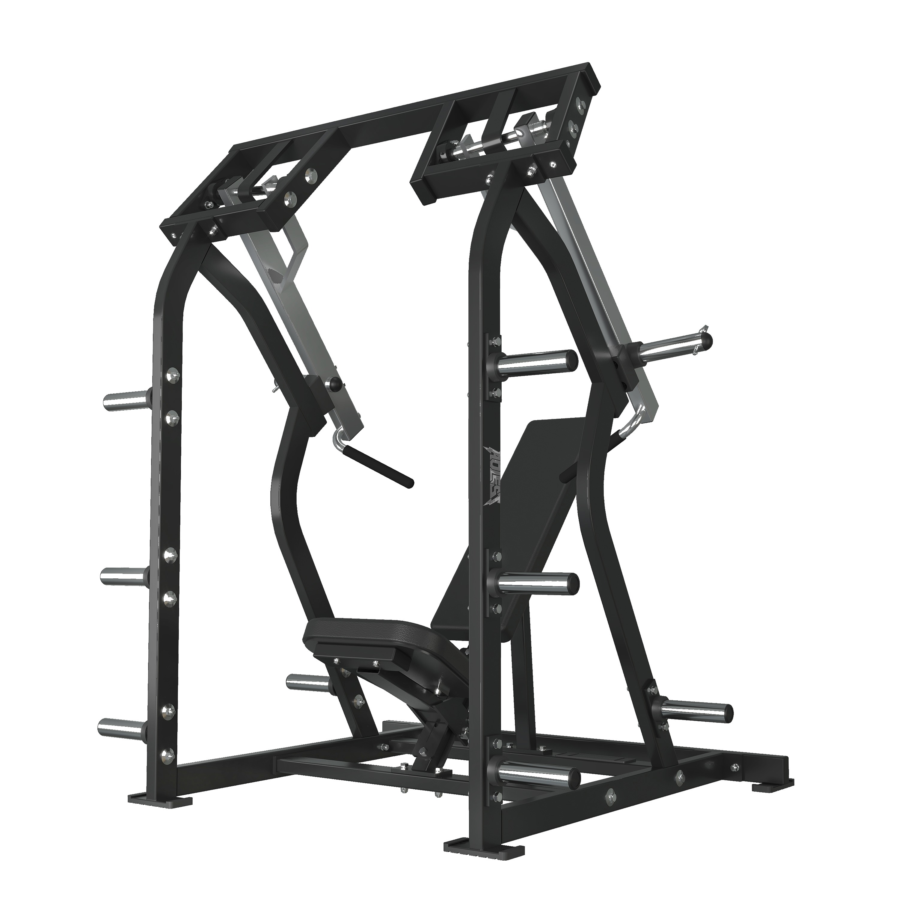 Plate-Loaded Overhead Press, commercial strength machine