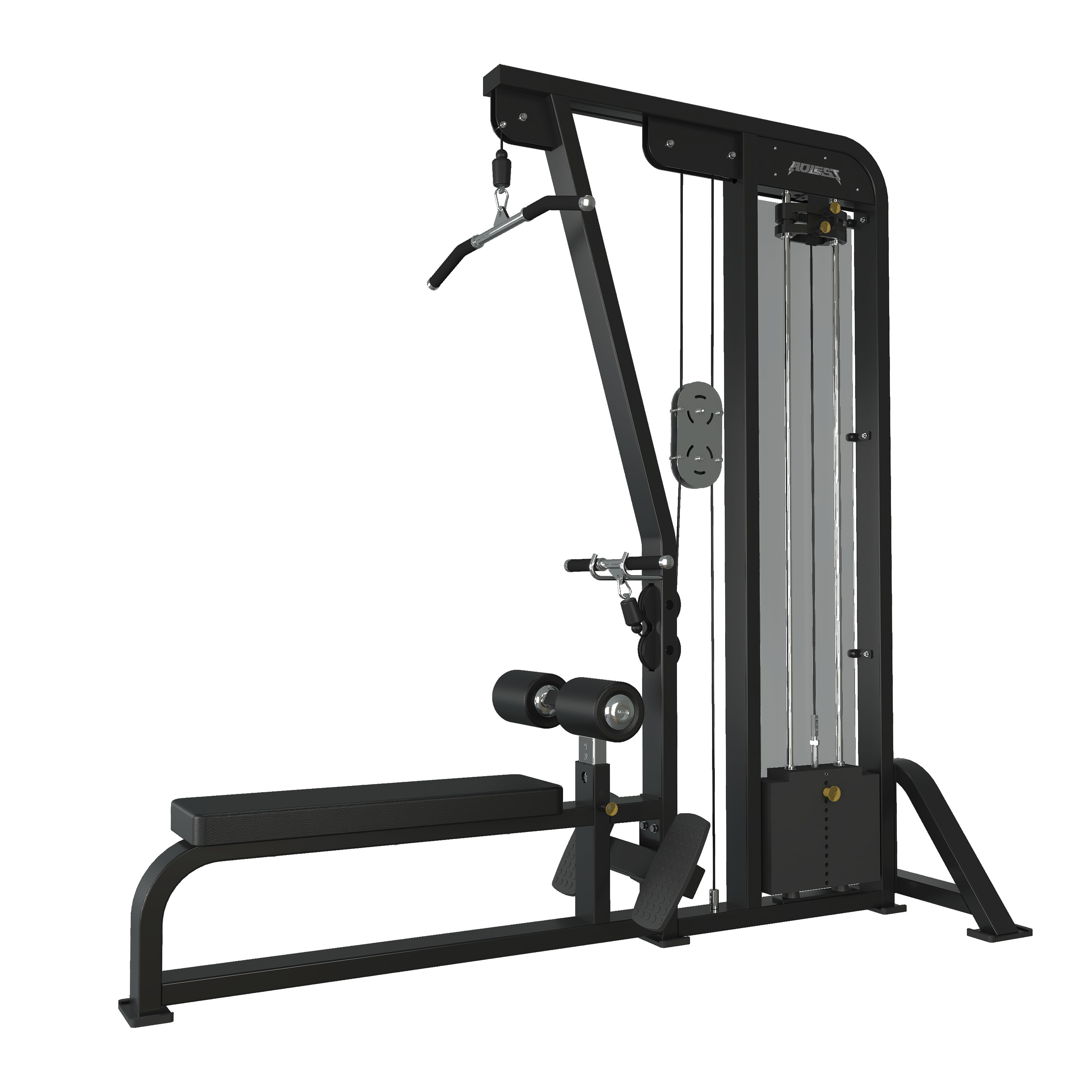 Selectorized High / Low Row, commercial strength machine