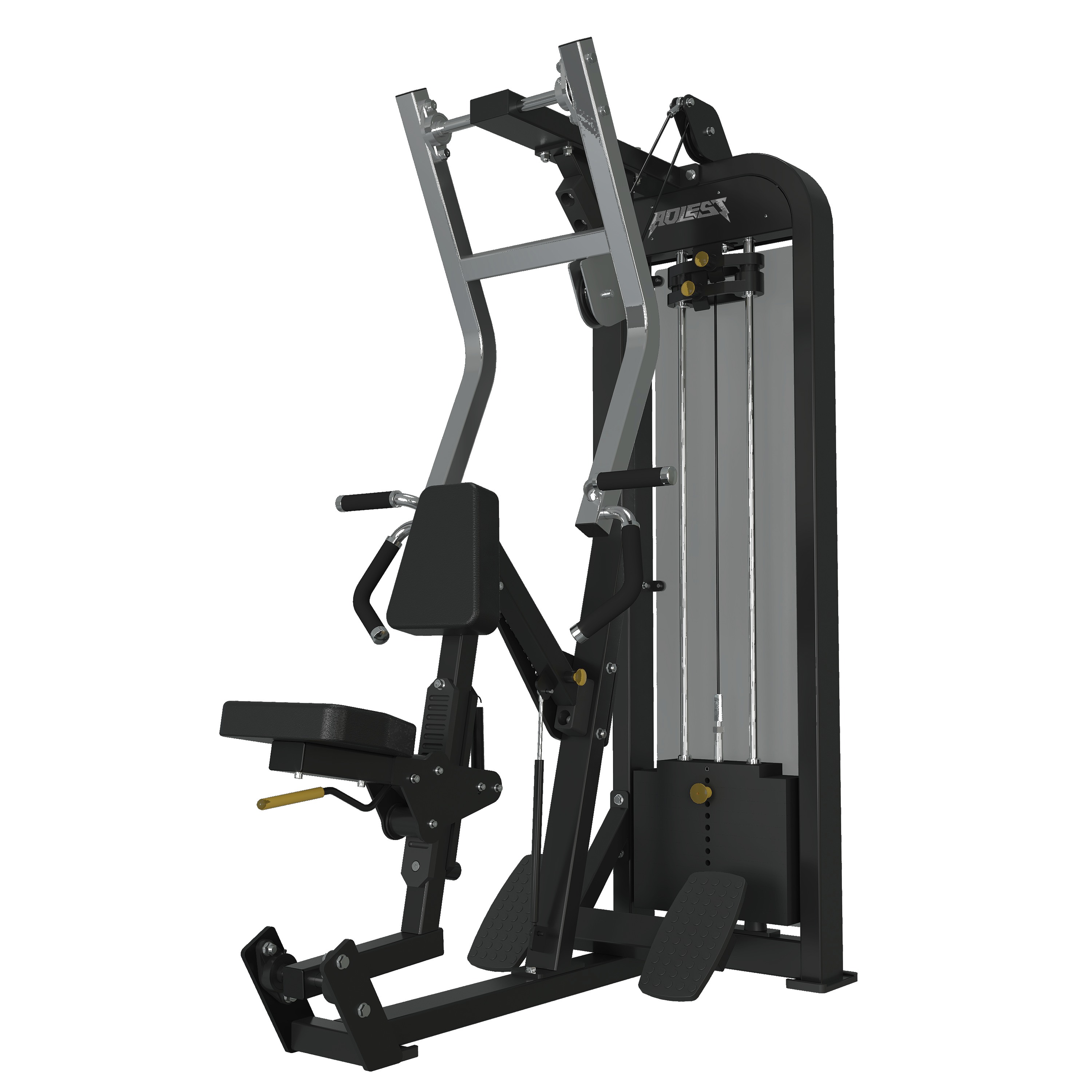 Selectorized Seated Row, commercial strength machine