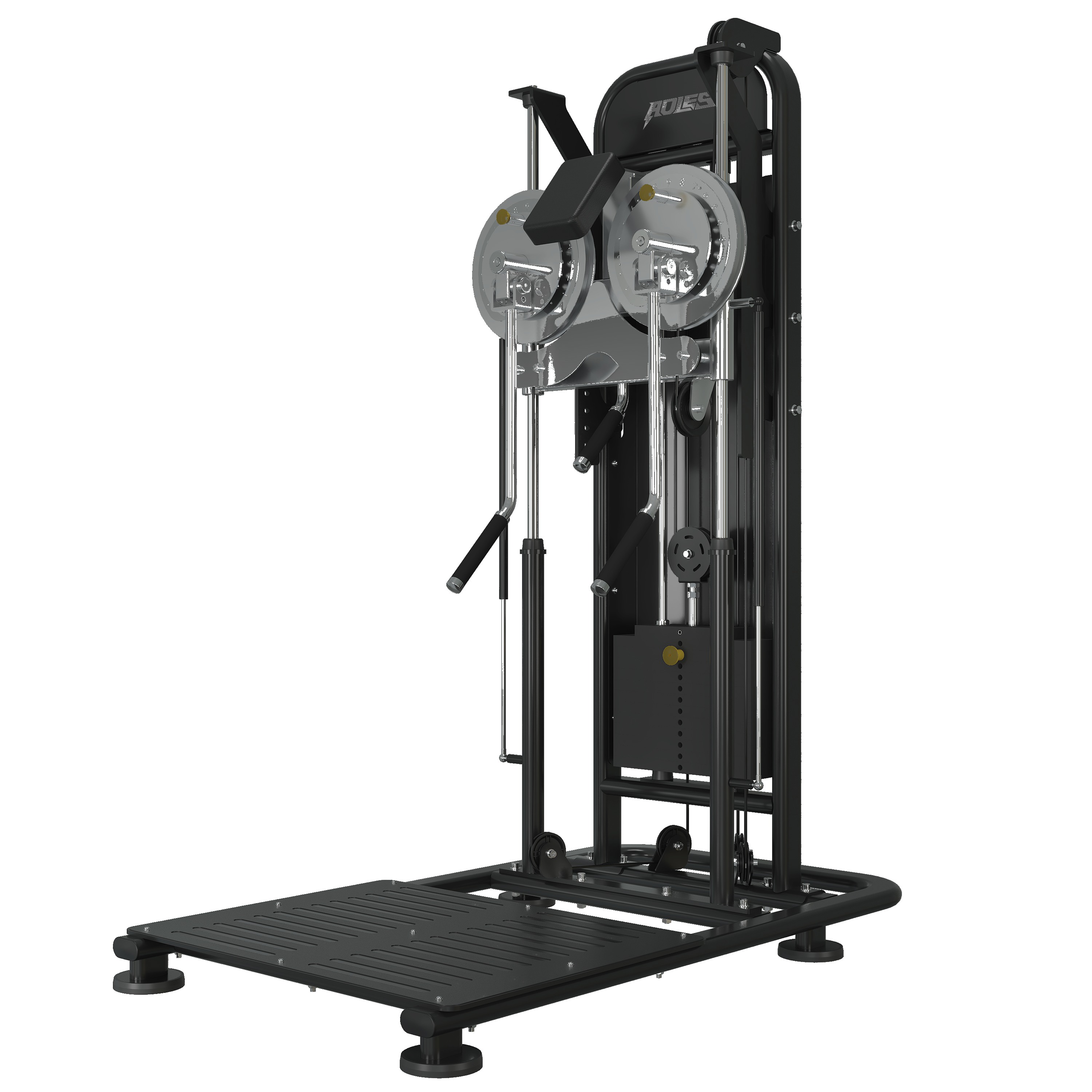 Standing Multi-Flight Arm Row, commercial strength machine