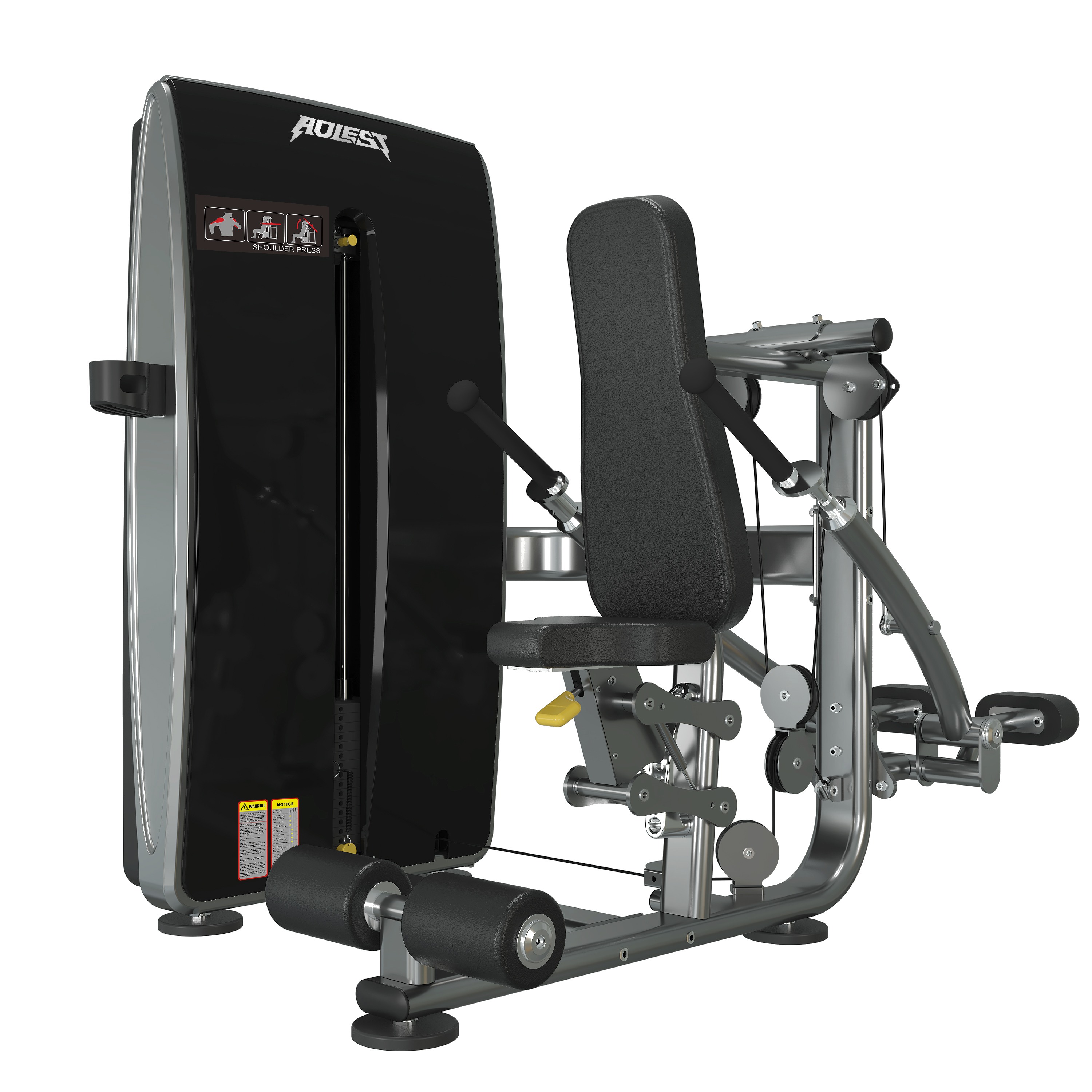 Triceps pushdown machine, commercial strength machine