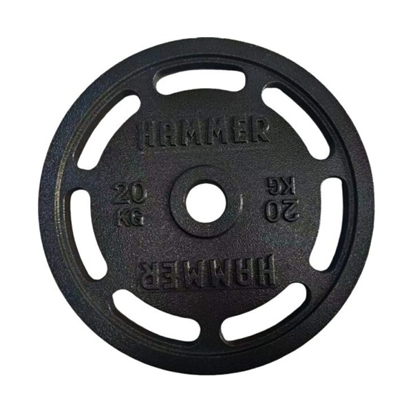 Cast-iron 7-hole grip Olympic weight plate
