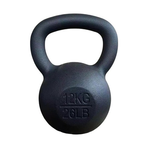 Cast-iron painted kettlebell