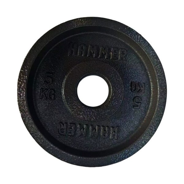 Solid cast-iron Olympic weight plate, painted finish