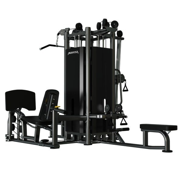 Four-stack multi-station cable training tower, model ALBRA23