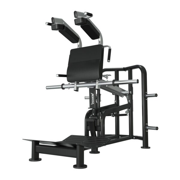 Plate-loaded hack squat machine, model ALA-1303