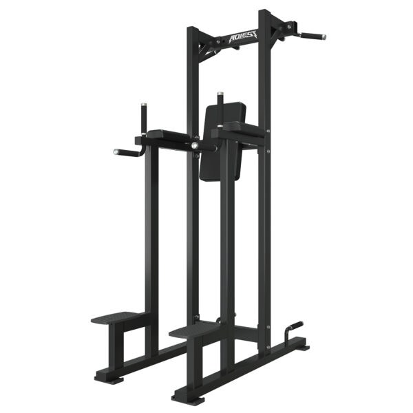 Knee raise, dip, and chin-up tower station, model ALA-1659