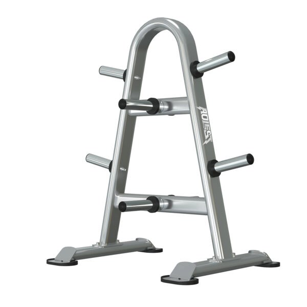 Silver A-frame Olympic plate tree, model ALBRR-017