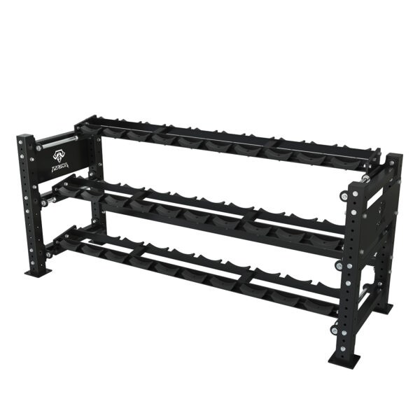 Heavy-duty three-tier dumbbell storage rack, model ALREP-1903
