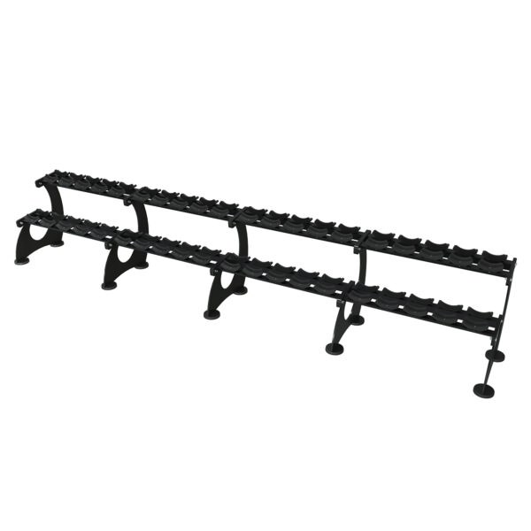 Extended modular two-tier dumbbell rack, model ALREP-2131